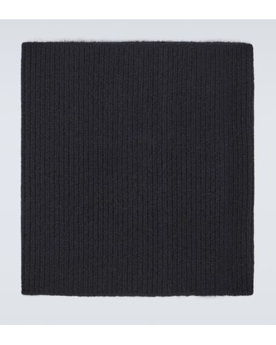 AURALEE Ribbed-knit Cashmere Snood - Black