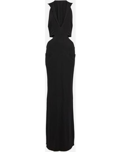 Tom Ford Cutout Jersey Gown - Black
