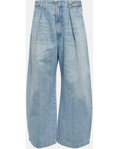 Citizens of Humanity Mid-Rise Wide-Leg Jeans Payton - Blau