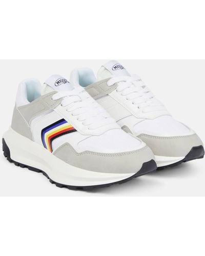 Missoni Suede-trimmed Sneakers - White