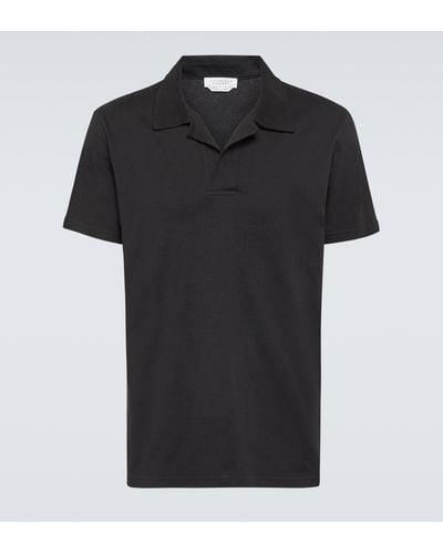 Gabriela Hearst Jaime Cotton Polo Shirt - Black