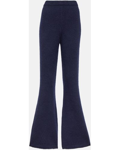 Gabriela Hearst Niven Cashmere And Silk Pants - Blue