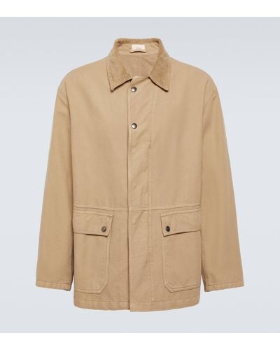The Row Frank Cotton Canvas Field Jacket - Natural