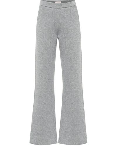 Dorothee Schumacher Cotton-blend Flared Pants - Grey