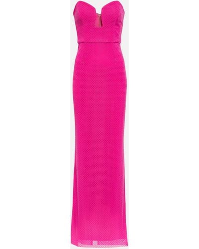 Rebecca Vallance Last Dance Rhinestone-Embellished Gown - Pink