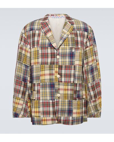 Visvim Yardbird Wool And Linen Blazer - Multicolour