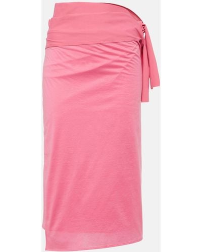 Eres Tanagra Cotton Jersey Beach Cover-up - Pink