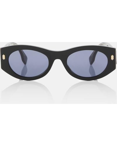 Fendi Roma Oval Sunglasses - Blue