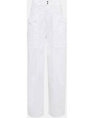 Isabel Marant Ruby High–rise Cotton Pants - White