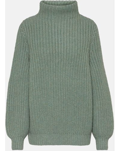 Loro Piana Darwin Cashmere Turtleneck Sweater - Green