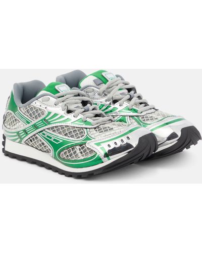 Bottega Veneta Orbit Mesh Running Shoes - Green