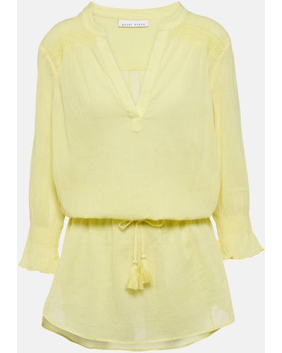 Heidi Klein Clifton Cotton Beach Dress - Yellow