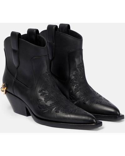 Zimmermann Duncan Leather Ankle Boots - Black