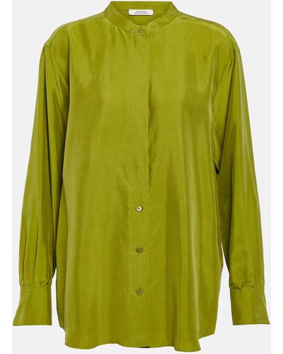 Dorothee Schumacher Heritage Ease Silk Blouse - Green