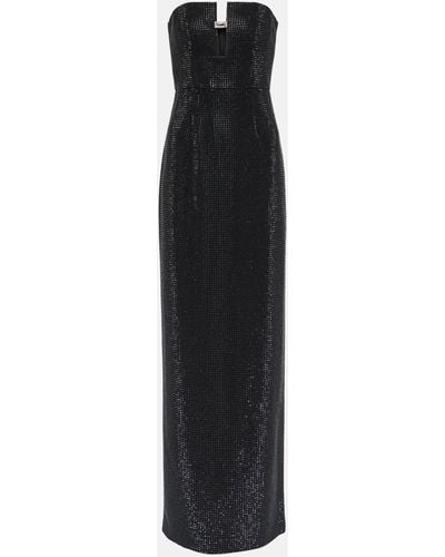 Roland Mouret Crystal-embellished Strapless Gown - Black