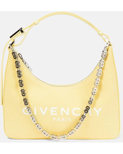 Givenchy Moon Cut Out Small Canvas Shoulder Bag - Metallic