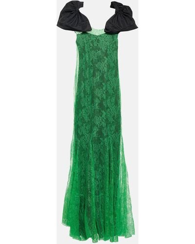 Nina Ricci Lace Gown - Green