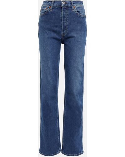 RE/DONE '90s High Rise Loose Jeans - Blue