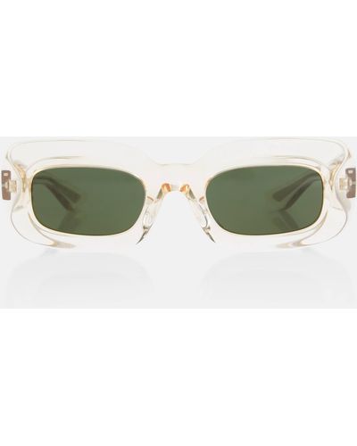 Khaite 1966c Rectangular Sunglasses - Green
