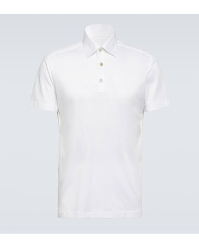 Kiton Cotton Polo Shirt - White