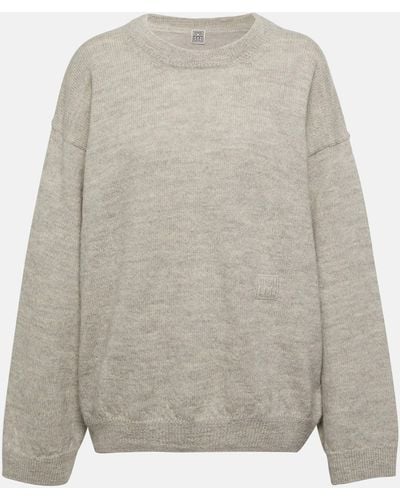 Totême Alpaca And Wool Sweater - Grey