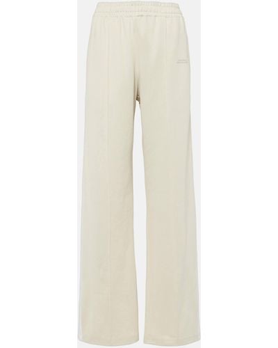 Isabel Marant Roldy Cotton-blend Jersey Sweatpants - Natural