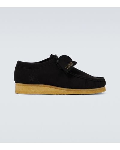 Clarks Wallabee Faux-suede Boots - Black