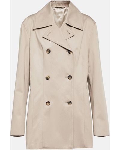 Totême Double-breasted Trench Jacket - Natural