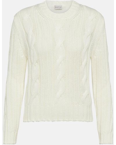 Moncler Wool Sweater - White