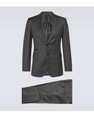 Brioni Trevi Single-breasted Wool Suit - Black
