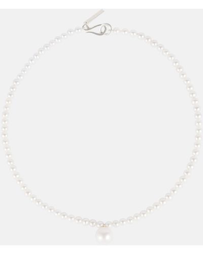 Sophie Buhai Classique Sterling Silver Choker With Freshwater Pearls - White