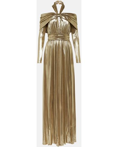 Giambattista Valli Lamè Knit Dress Dresses - Metallic