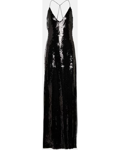 Nili Lotan Katie Sequined Gown - Black