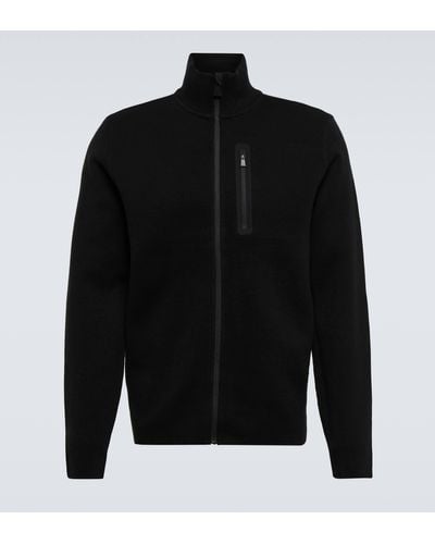 Aztech Mountain Matterhorn Wool Zip-up Sweater - Black