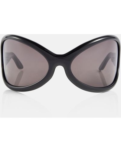 Acne Studios Frame Oversized Sunglasses - Brown