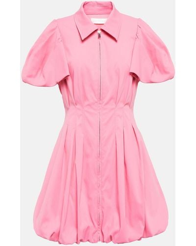 Jonathan Simkhai Callista Puff Sleeve Minidress - Pink