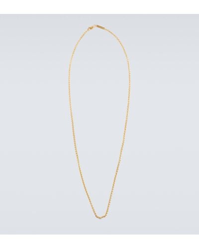 Tom Wood Spike Gold-plated Sterling Silver Necklace - White