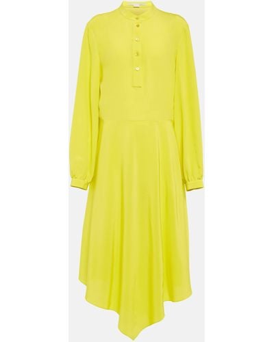 Stella McCartney Silk Midi Dress - Yellow