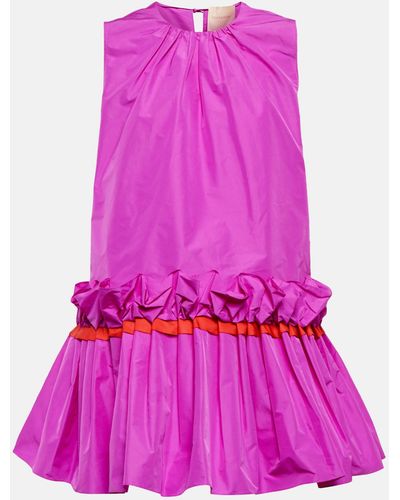 ROKSANDA Jura Pleated Minidress - Pink