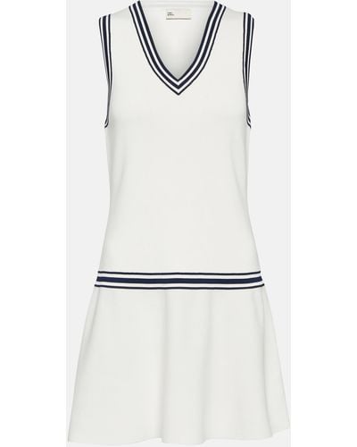 Tory Sport Jersey Tennis Minidress - White
