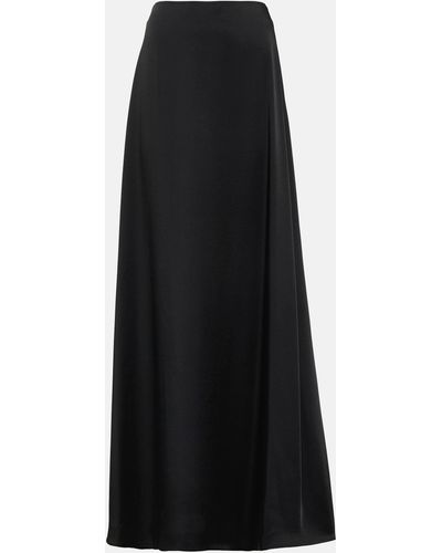 Black colour long best sale skirt