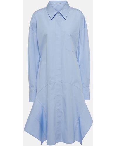 Stella McCartney Cotton Shirt Dress - Blue