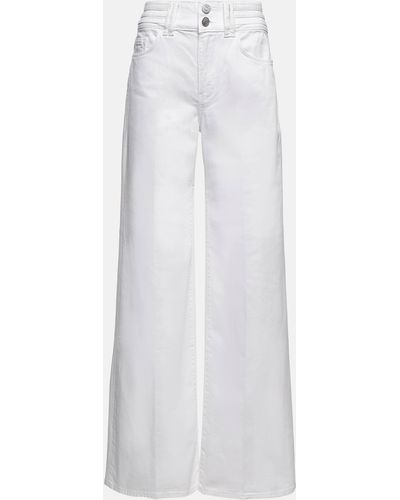 FRAME High-rise Wide-leg Pants - White