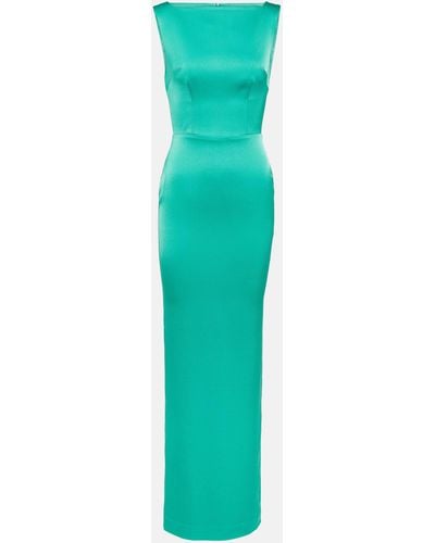 Alex Perry Satin Crepe Gown - Green