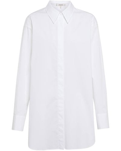 Dorothee Schumacher Poplin Power Cotton-blend Shirt - White