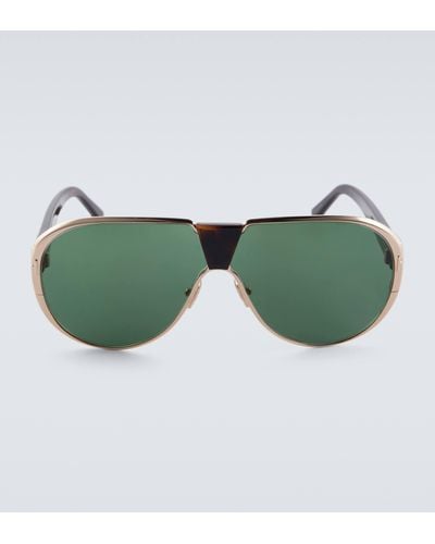Tom Ford Vincenzo Aviator Sunglasses - Green