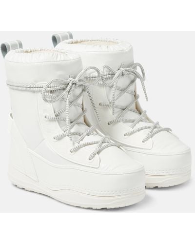 Bogner La Plagne Faux Leather Ankle Boots - White