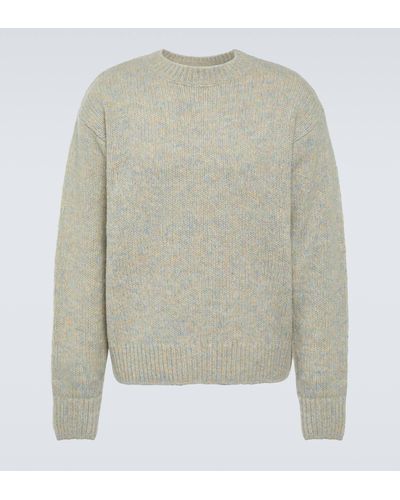 Dries Van Noten Wool-blend Sweater - Grey