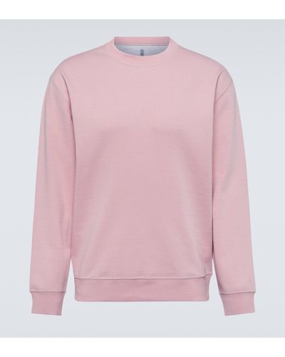 Brunello Cucinelli Cotton-blend Sweatshirt - Pink