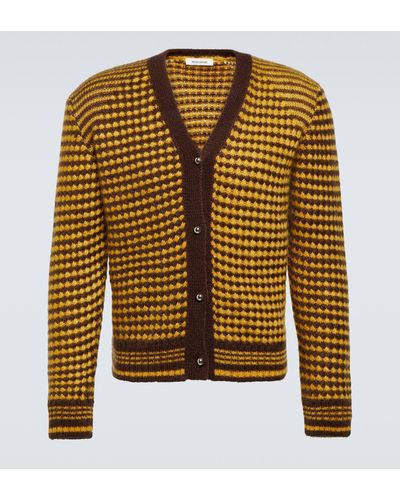 Mens Striped Cardigan